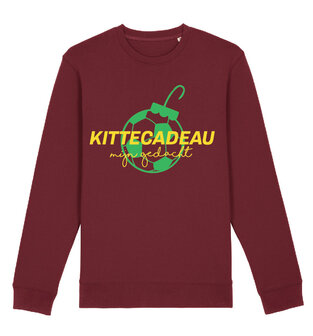FC De Kampioenen - Burgundy "Kittecadeau" Kerst Sweater