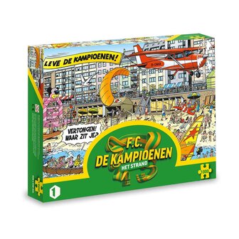 FC De Kampioenen - Puzzel "Het Strand" 1000 stukjes