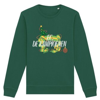 FC De Kampioenen - Bottle Green &quot;Logo&quot; Kerst Sweater
