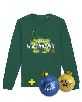 F.C. De Kampioenen - Bottle Green &quot;Logo&quot; Kerst Sweater