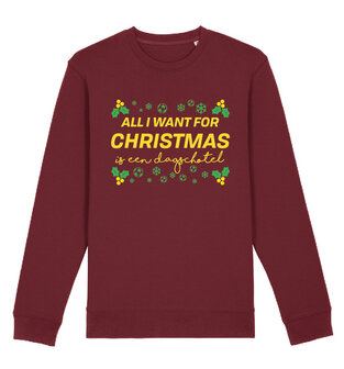 F.C. De Kampioenen - Burgundy &quot;Dagschotel&quot; Kerst Sweater