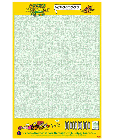 FC De Kampioenen - XL Spelposter Labyrint