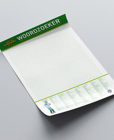 FC De Kampioenen - XL Spelposter Woordzoeker