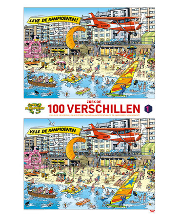 FC De Kampioenen - XL Spelposter Zoek de Verschillen