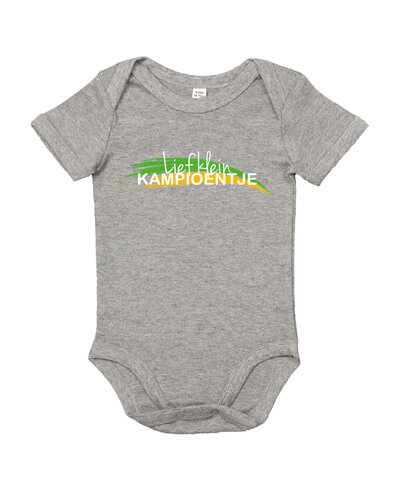 F.C. De Kampioenen - Grijze 'Lief klein kampioentje' Babybody