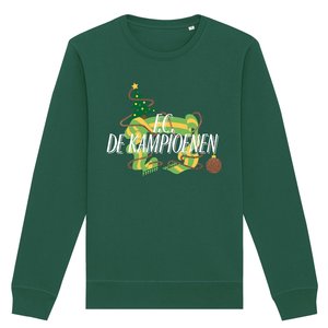 FC De Kampioenen - Bottle Green "Logo" Kerst Sweater